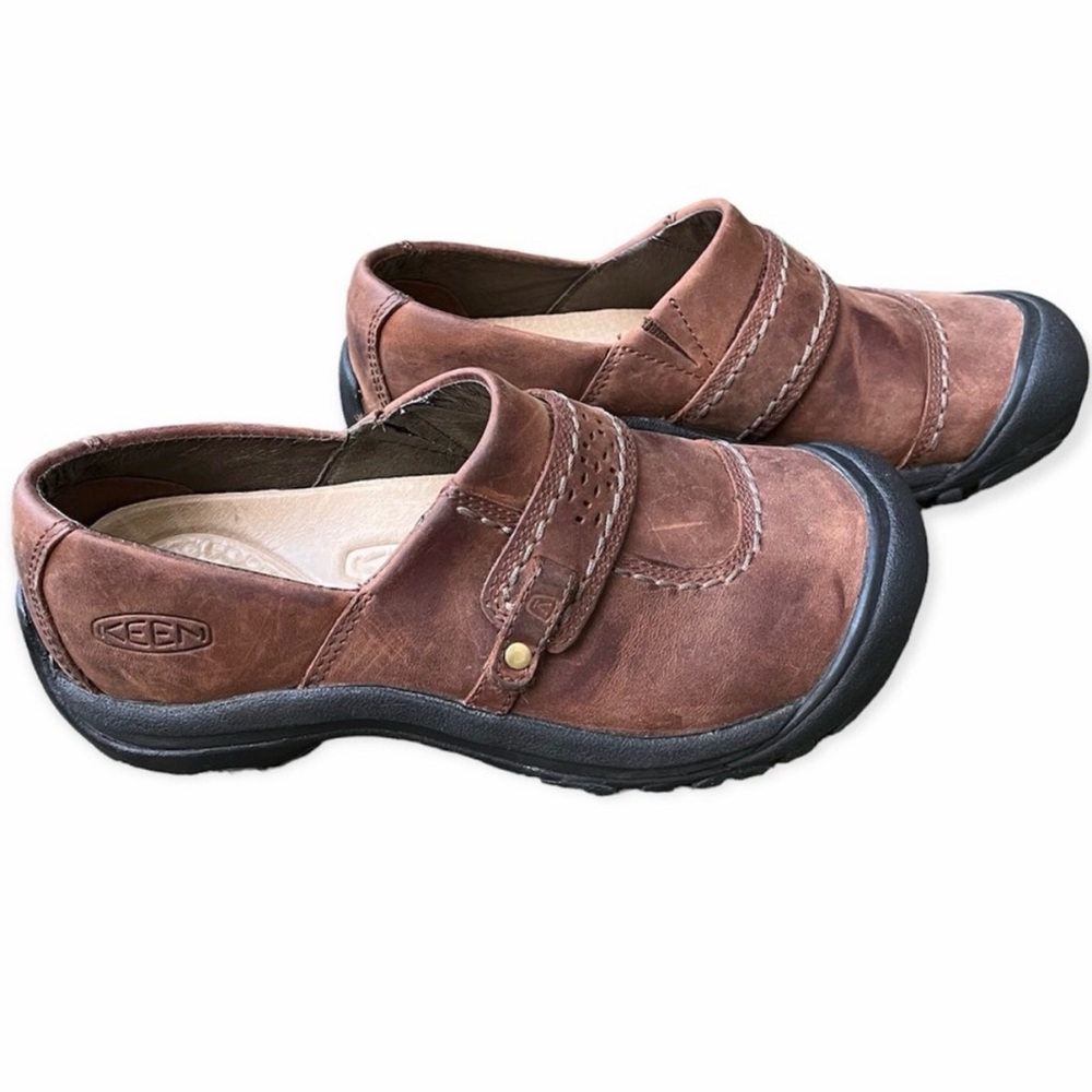 Keen Kaci Leather Slip On Shoes Sz 7